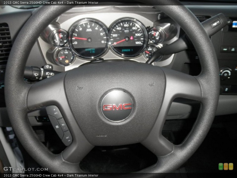 Dark Titanium Interior Steering Wheel for the 2013 GMC Sierra 2500HD Crew Cab 4x4 #74794028