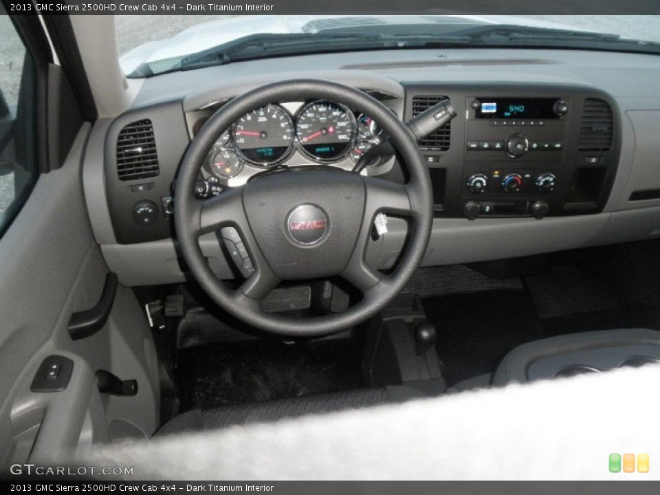 Dark Titanium Interior Dashboard for the 2013 GMC Sierra 2500HD Crew Cab 4x4 #74794109
