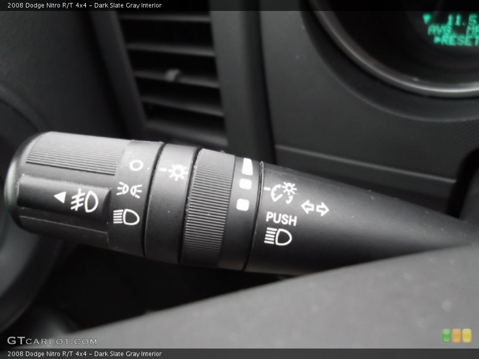 Dark Slate Gray Interior Controls for the 2008 Dodge Nitro R/T 4x4 #74794613
