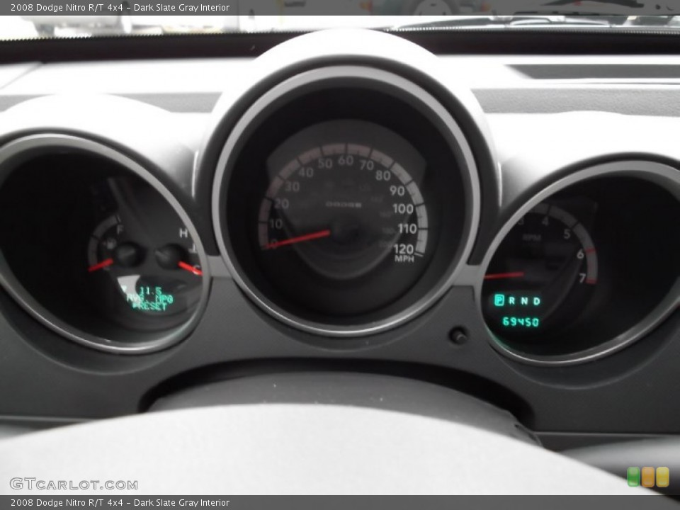 Dark Slate Gray Interior Gauges for the 2008 Dodge Nitro R/T 4x4 #74794638