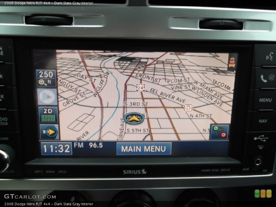 Dark Slate Gray Interior Navigation for the 2008 Dodge Nitro R/T 4x4 #74794745