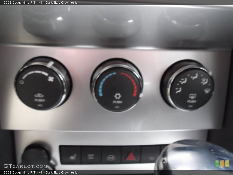 Dark Slate Gray Interior Controls for the 2008 Dodge Nitro R/T 4x4 #74794768