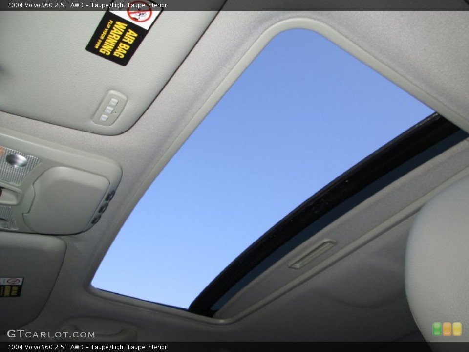 Taupe/Light Taupe Interior Sunroof for the 2004 Volvo S60 2.5T AWD #74794781