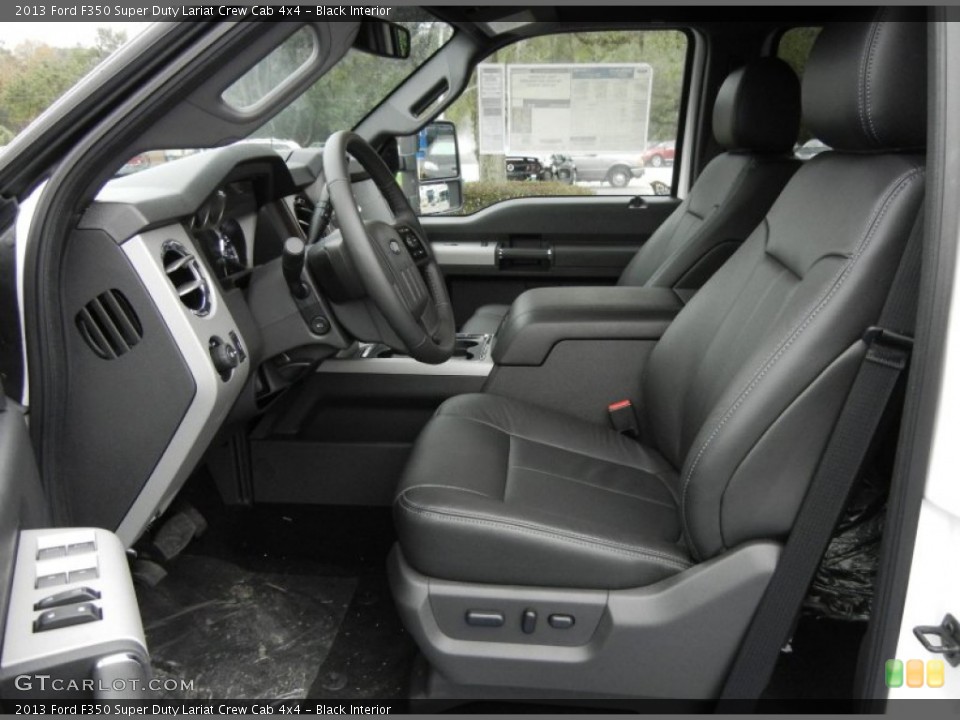 Black Interior Front Seat for the 2013 Ford F350 Super Duty Lariat Crew Cab 4x4 #74796480