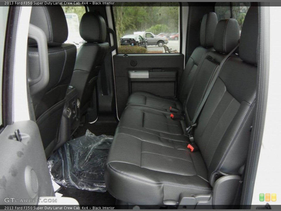 Black Interior Rear Seat for the 2013 Ford F350 Super Duty Lariat Crew Cab 4x4 #74796503
