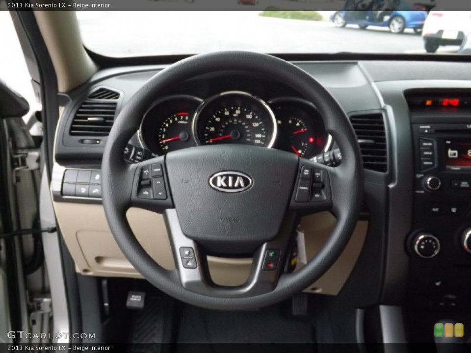 Beige Interior Steering Wheel for the 2013 Kia Sorento LX #74796946