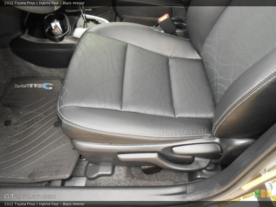Black 2012 Toyota Prius c Interiors
