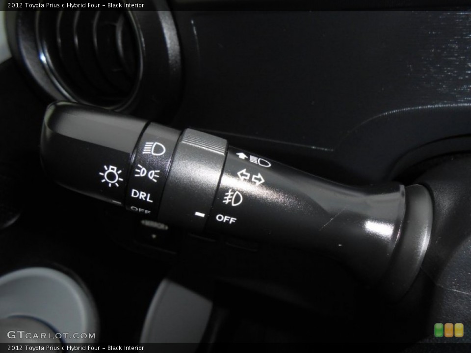 Black Interior Controls for the 2012 Toyota Prius c Hybrid Four #74797495