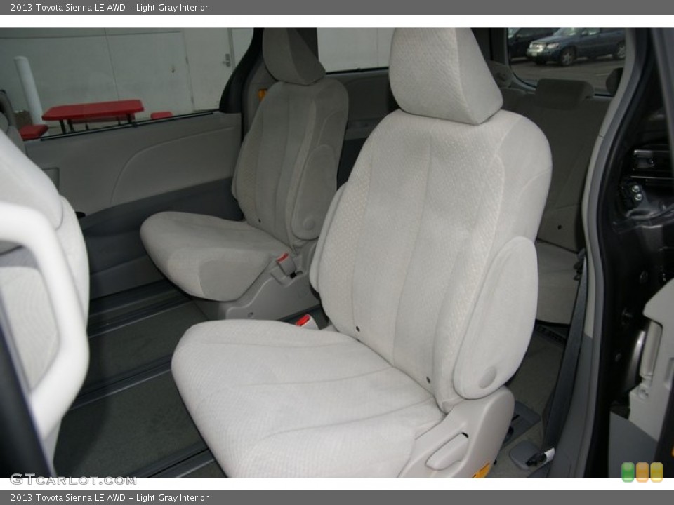Light Gray Interior Rear Seat for the 2013 Toyota Sienna LE AWD #74798496