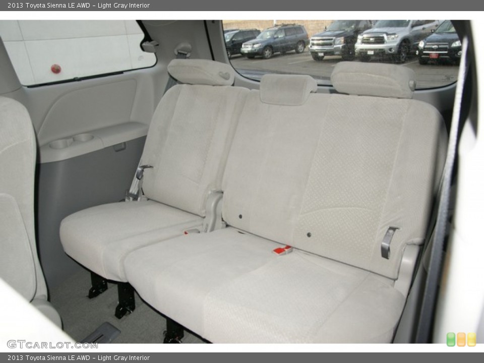 Light Gray Interior Rear Seat for the 2013 Toyota Sienna LE AWD #74798527