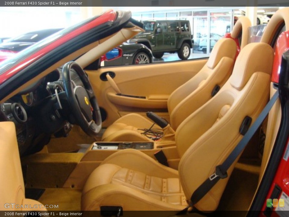 Beige Interior Front Seat for the 2008 Ferrari F430 Spider F1 #74798687