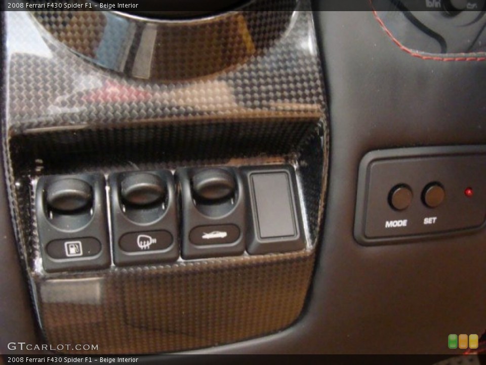 Beige Interior Controls for the 2008 Ferrari F430 Spider F1 #74798771