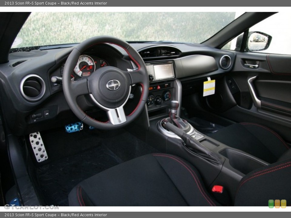 Black/Red Accents Interior Prime Interior for the 2013 Scion FR-S Sport Coupe #74799651