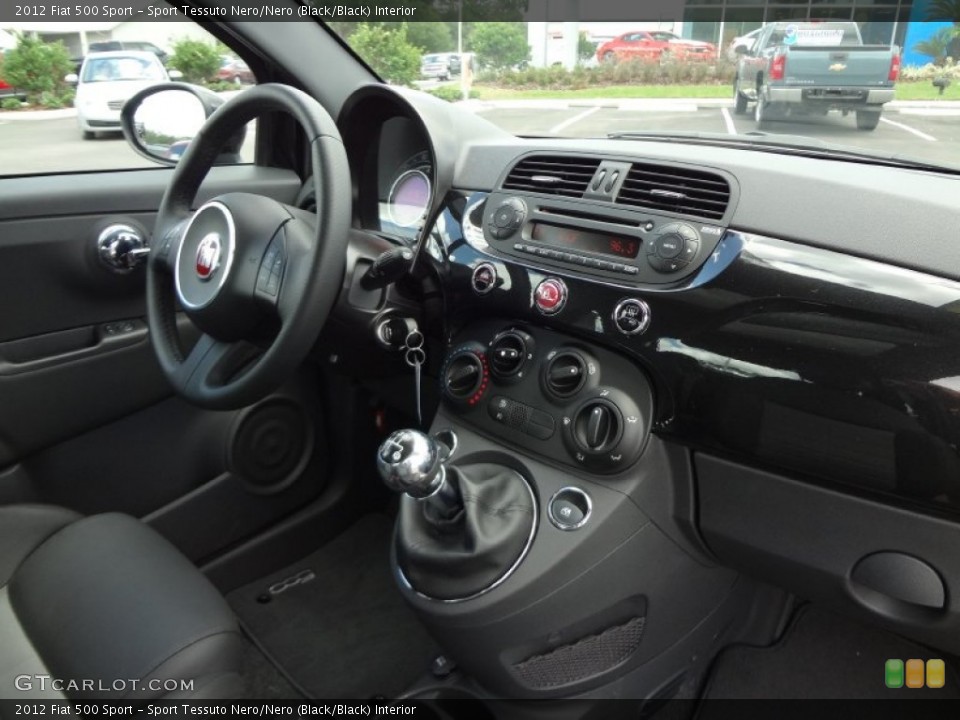 Sport Tessuto Nero/Nero (Black/Black) Interior Dashboard for the 2012 Fiat 500 Sport #74799786