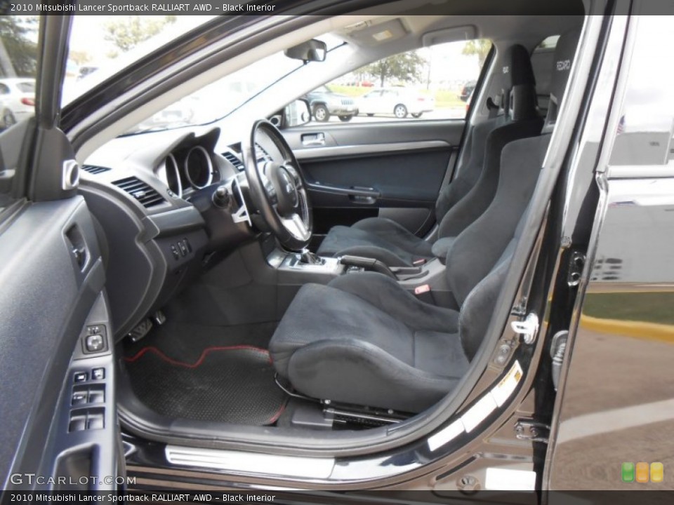 Black Interior Photo for the 2010 Mitsubishi Lancer Sportback RALLIART AWD #74799810
