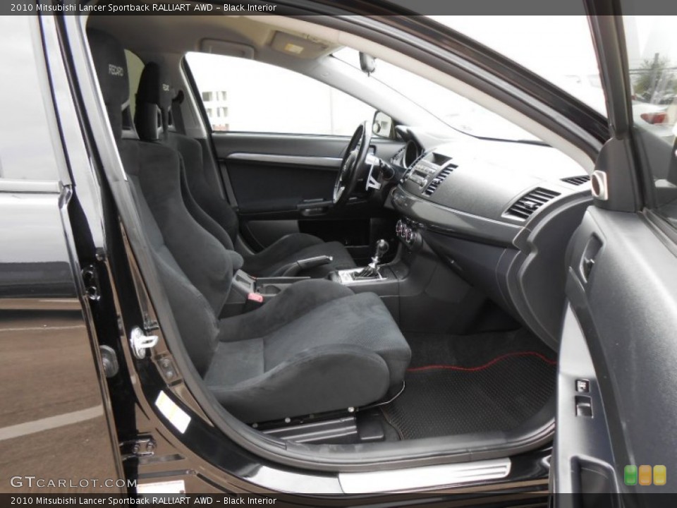 Black Interior Photo for the 2010 Mitsubishi Lancer Sportback RALLIART AWD #74799908