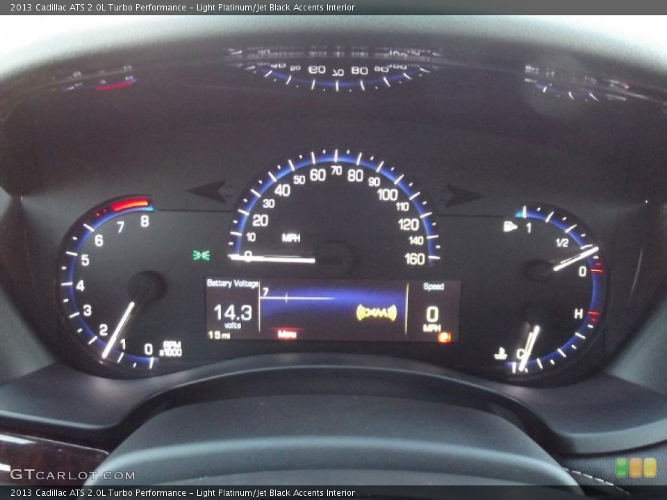 Light Platinum/Jet Black Accents Interior Gauges for the 2013 Cadillac ATS 2.0L Turbo Performance #74799916