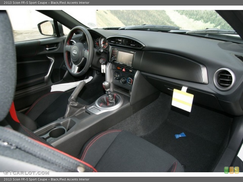 Black/Red Accents Interior Dashboard for the 2013 Scion FR-S Sport Coupe #74800026