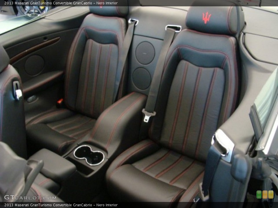 Nero Interior Rear Seat for the 2013 Maserati GranTurismo Convertible GranCabrio #74800560