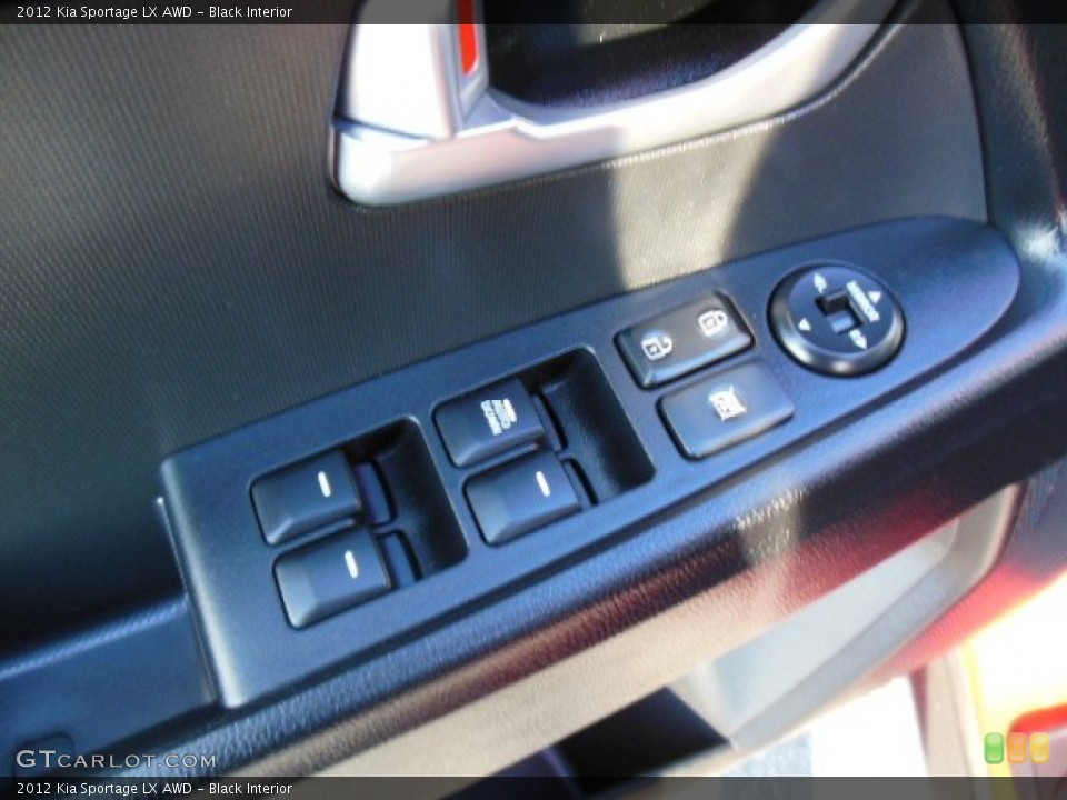 Black Interior Controls for the 2012 Kia Sportage LX AWD #74800784