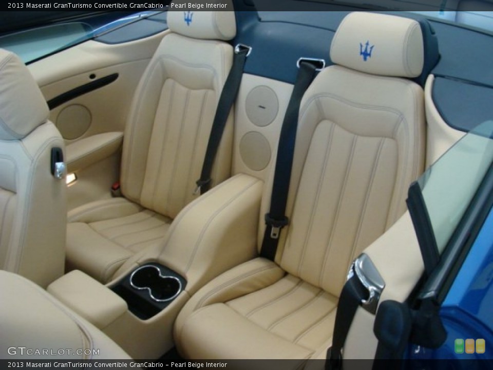 Pearl Beige Interior Rear Seat for the 2013 Maserati GranTurismo Convertible GranCabrio #74801457