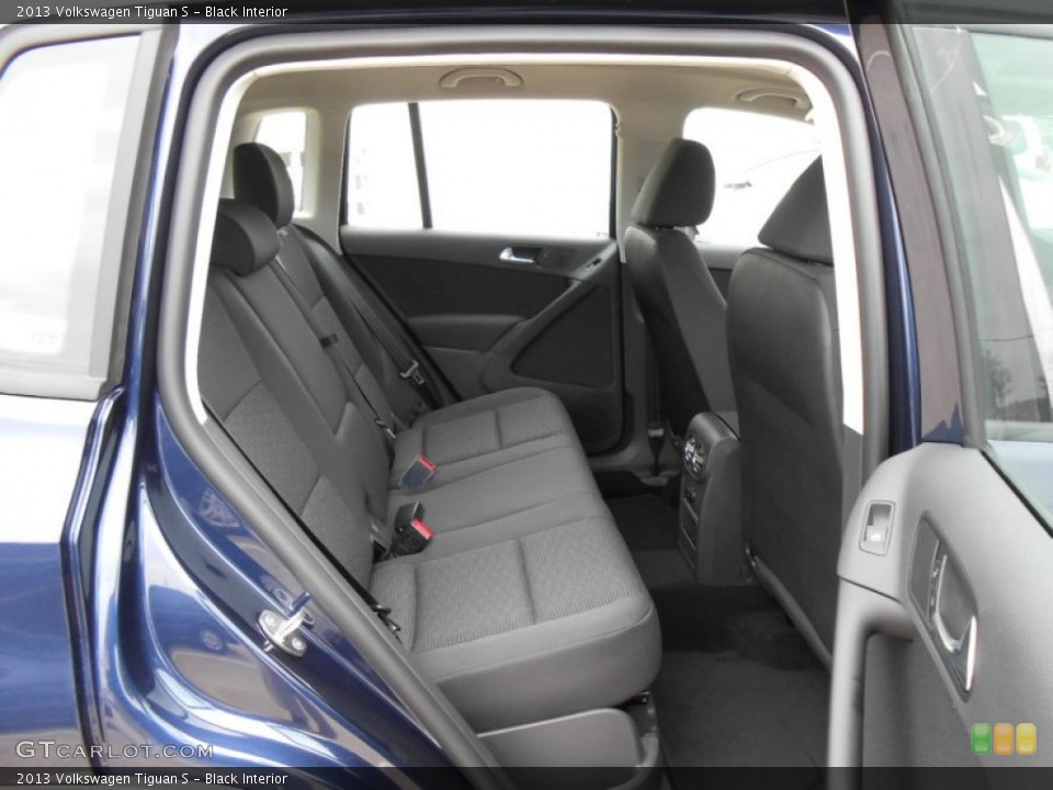Black Interior Rear Seat for the 2013 Volkswagen Tiguan S #74801530
