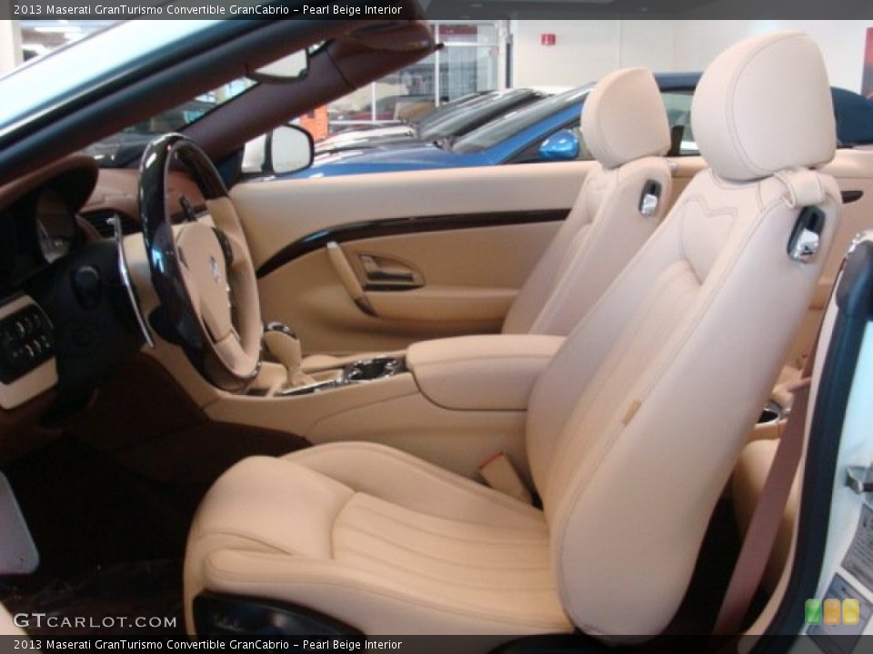 Pearl Beige Interior Front Seat for the 2013 Maserati GranTurismo Convertible GranCabrio #74801973