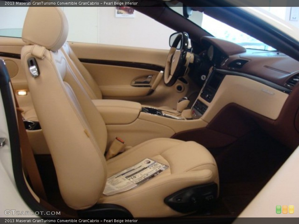 Pearl Beige Interior Front Seat for the 2013 Maserati GranTurismo Convertible GranCabrio #74801997