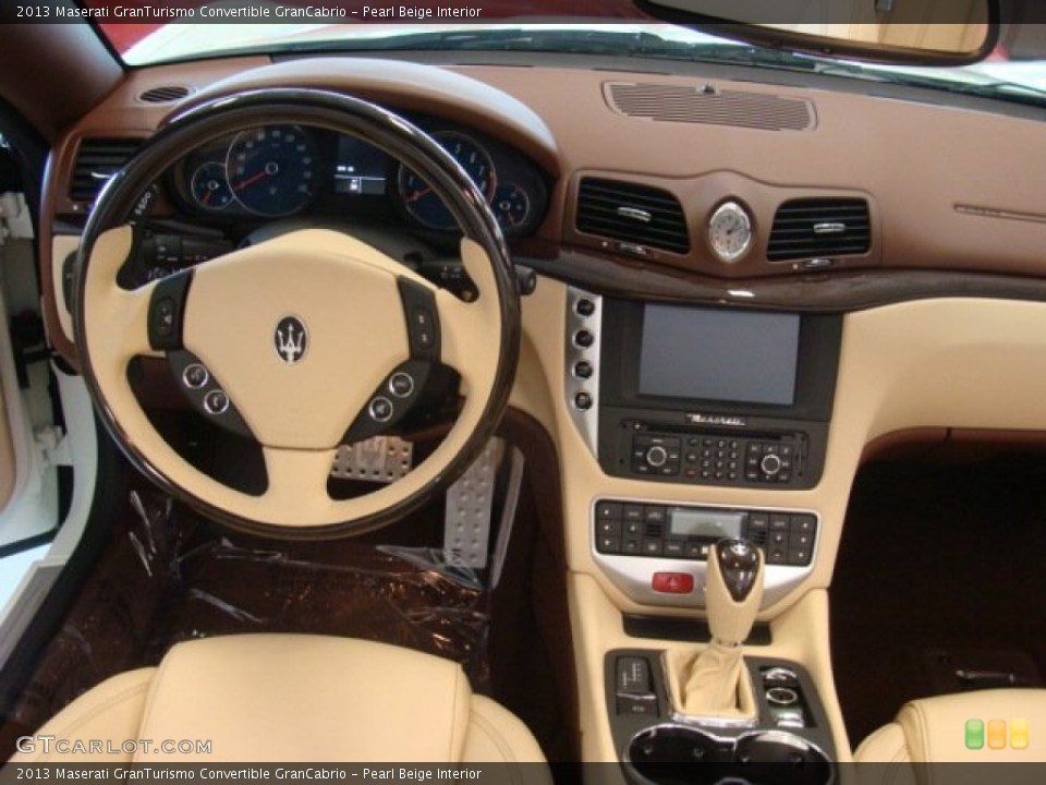 Pearl Beige Interior Dashboard for the 2013 Maserati GranTurismo Convertible GranCabrio #74802035