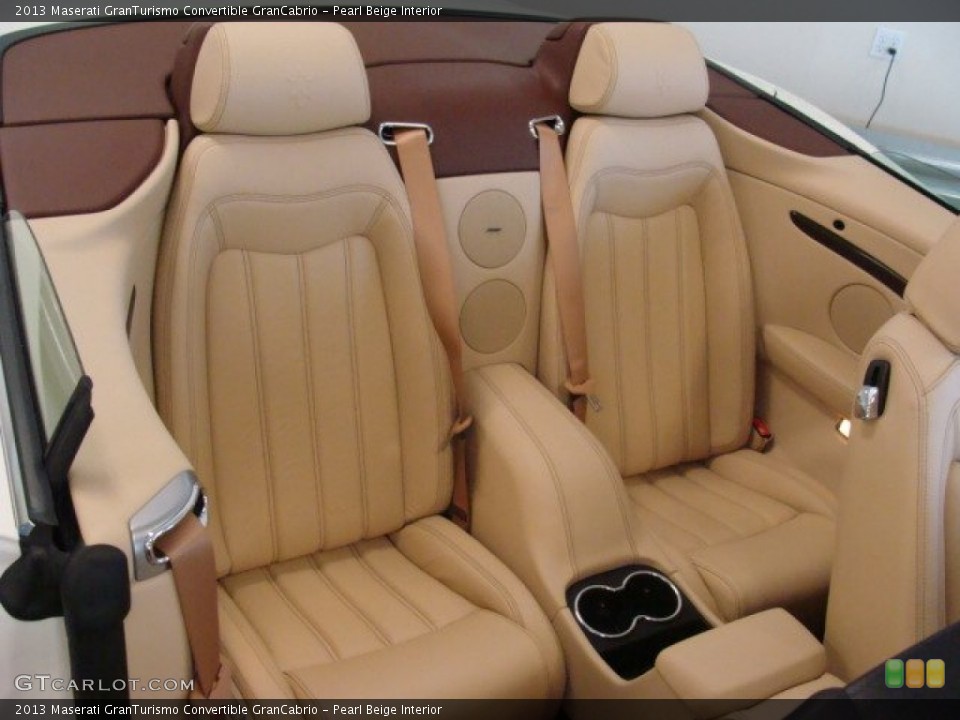 Pearl Beige Interior Rear Seat for the 2013 Maserati GranTurismo Convertible GranCabrio #74802221