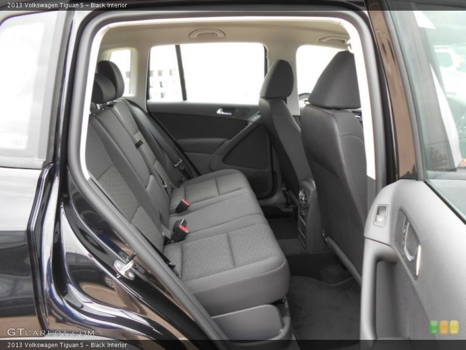 Black Interior Rear Seat for the 2013 Volkswagen Tiguan S #74802608