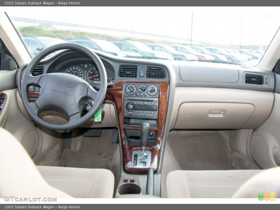 Beige Interior Dashboard for the 2003 Subaru Outback Wagon #74802633