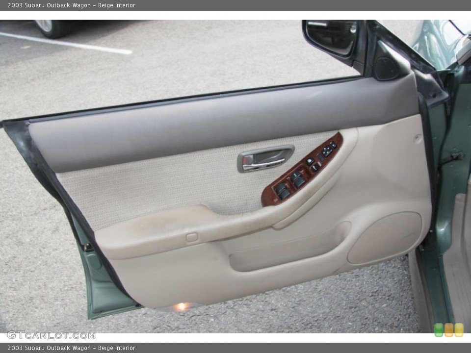 Beige Interior Door Panel for the 2003 Subaru Outback Wagon #74802944