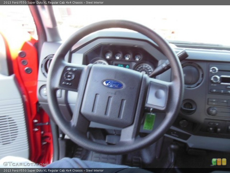 Steel Interior Steering Wheel for the 2013 Ford F550 Super Duty XL Regular Cab 4x4 Chassis #74803917