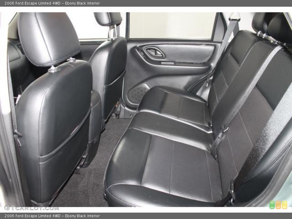 Ebony Black Interior Rear Seat for the 2006 Ford Escape Limited 4WD #74804903