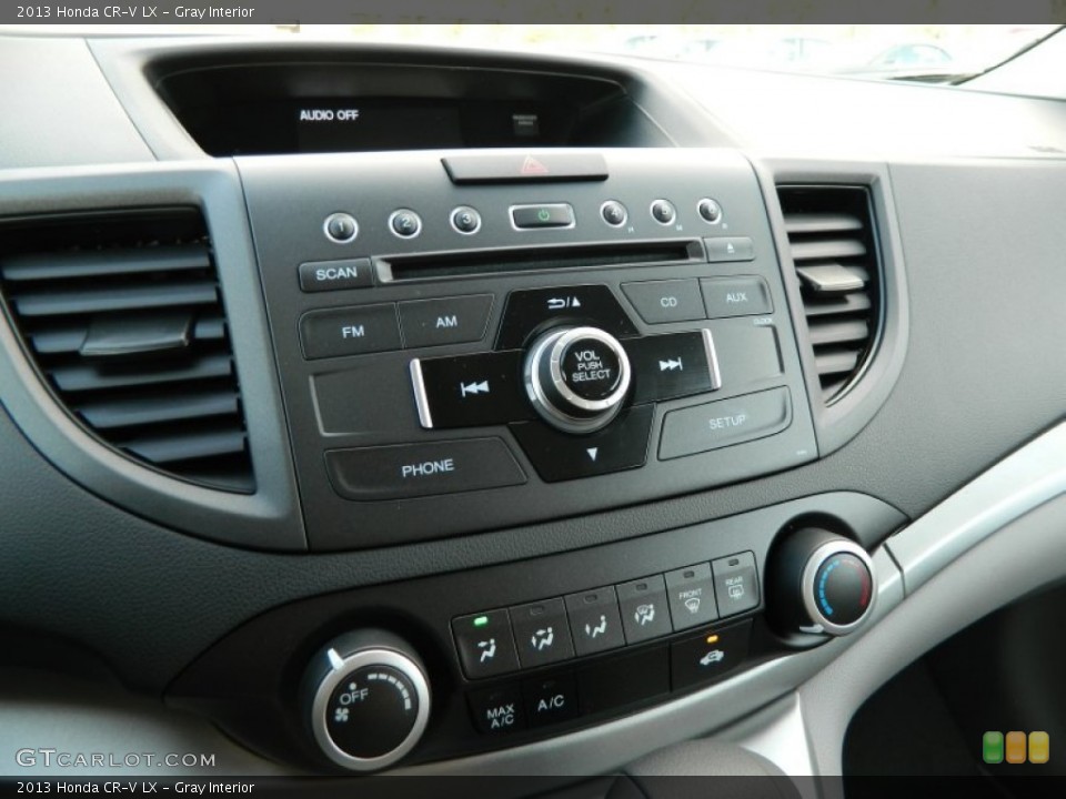 Gray Interior Controls for the 2013 Honda CR-V LX #74805452