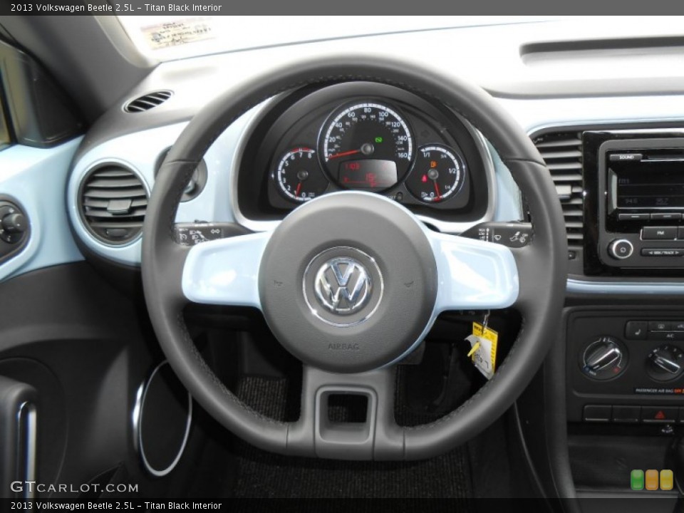 Titan Black Interior Steering Wheel for the 2013 Volkswagen Beetle 2.5L #74806541