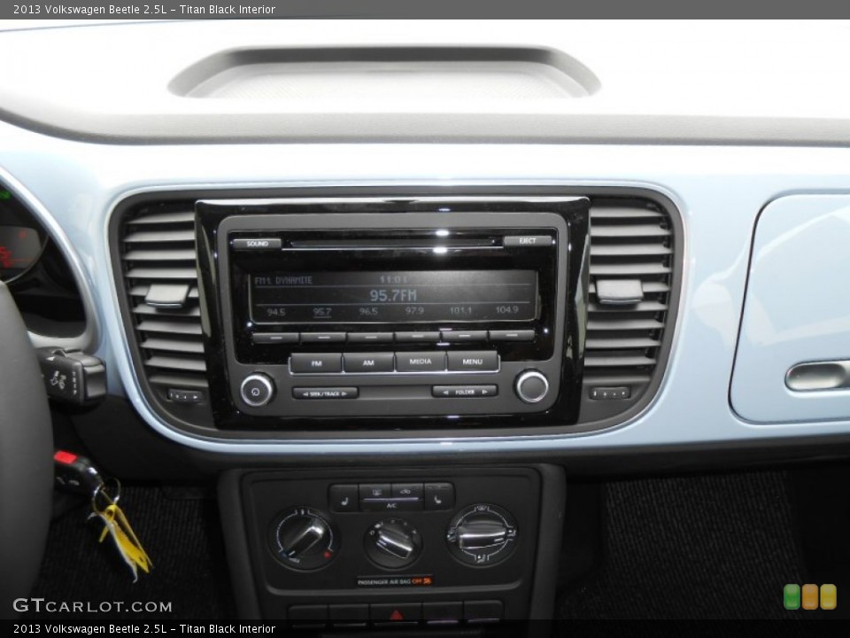 Titan Black Interior Controls for the 2013 Volkswagen Beetle 2.5L #74806568