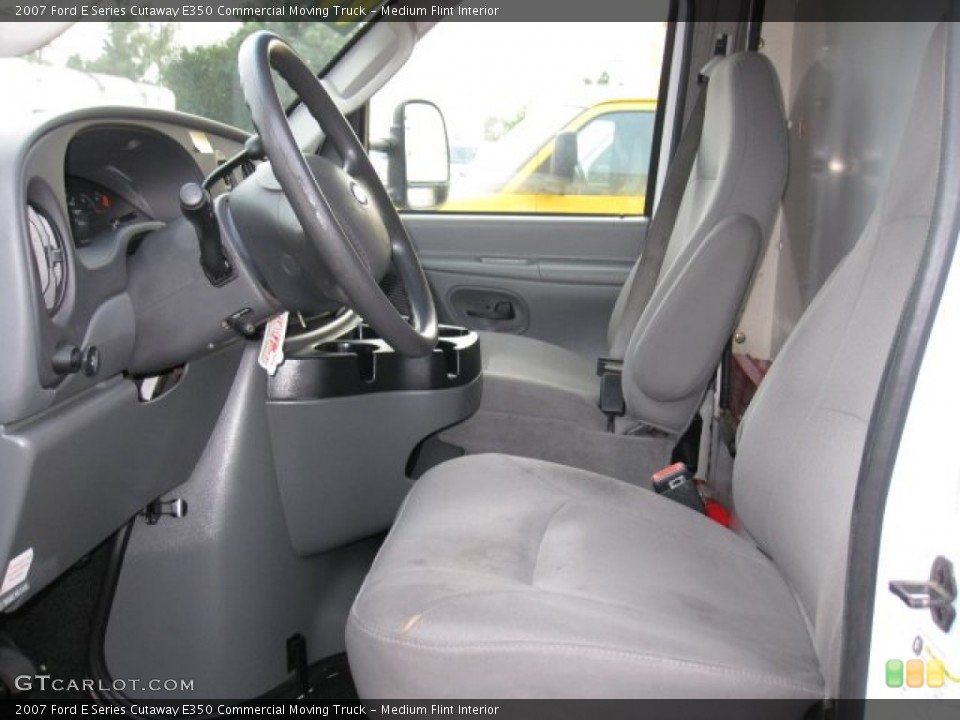 Medium Flint Interior Front Seat for the 2007 Ford E Series Cutaway E350 Commercial Moving Truck #74807103