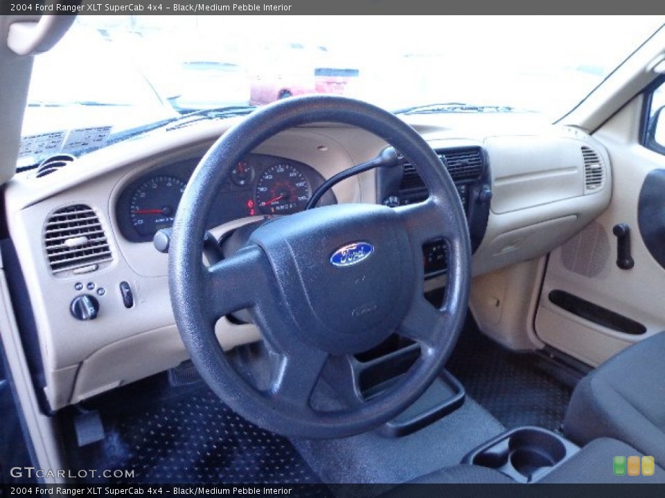 Black/Medium Pebble Interior Dashboard for the 2004 Ford Ranger XLT SuperCab 4x4 #74808020