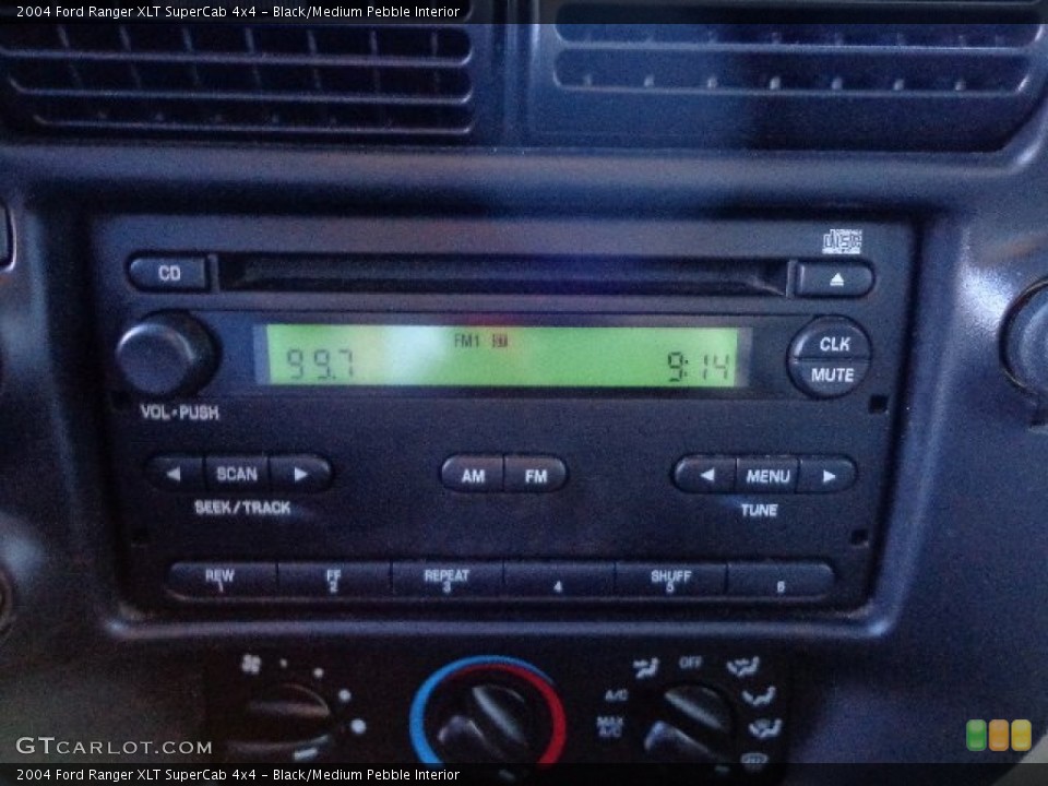 Black/Medium Pebble Interior Audio System for the 2004 Ford Ranger XLT SuperCab 4x4 #74808279