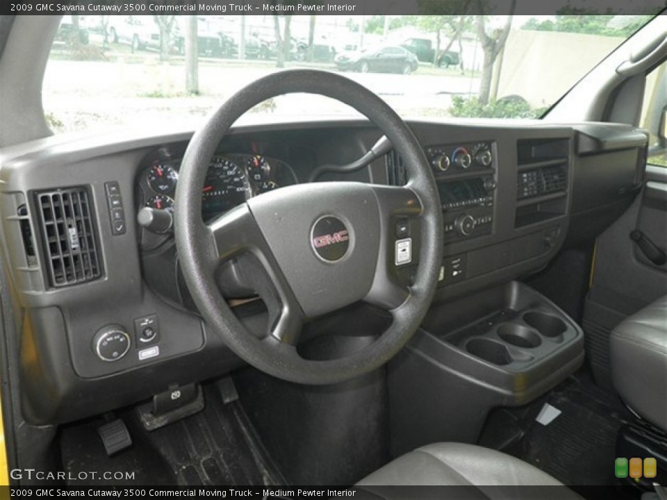 Medium Pewter Interior Dashboard for the 2009 GMC Savana Cutaway 3500 Commercial Moving Truck #74809051