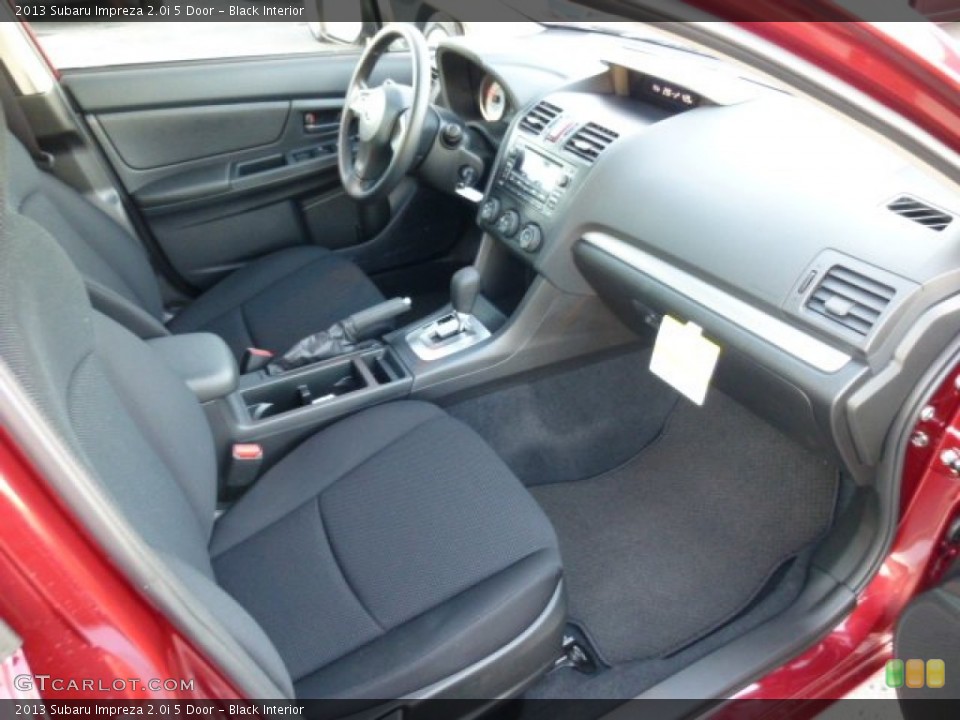 Black Interior Photo for the 2013 Subaru Impreza 2.0i 5 Door #74809217