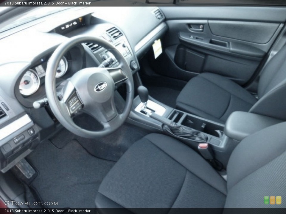 Black Interior Photo for the 2013 Subaru Impreza 2.0i 5 Door #74809378