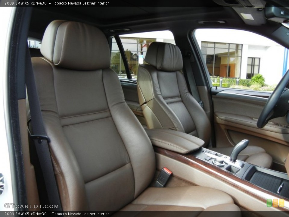 Tobacco Nevada Leather Interior Front Seat for the 2009 BMW X5 xDrive30i #74810824