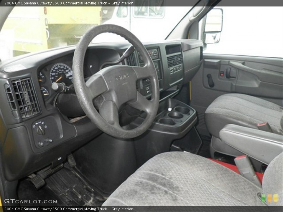 Gray Interior Prime Interior for the 2004 GMC Savana Cutaway 3500 Commercial Moving Truck #74810865