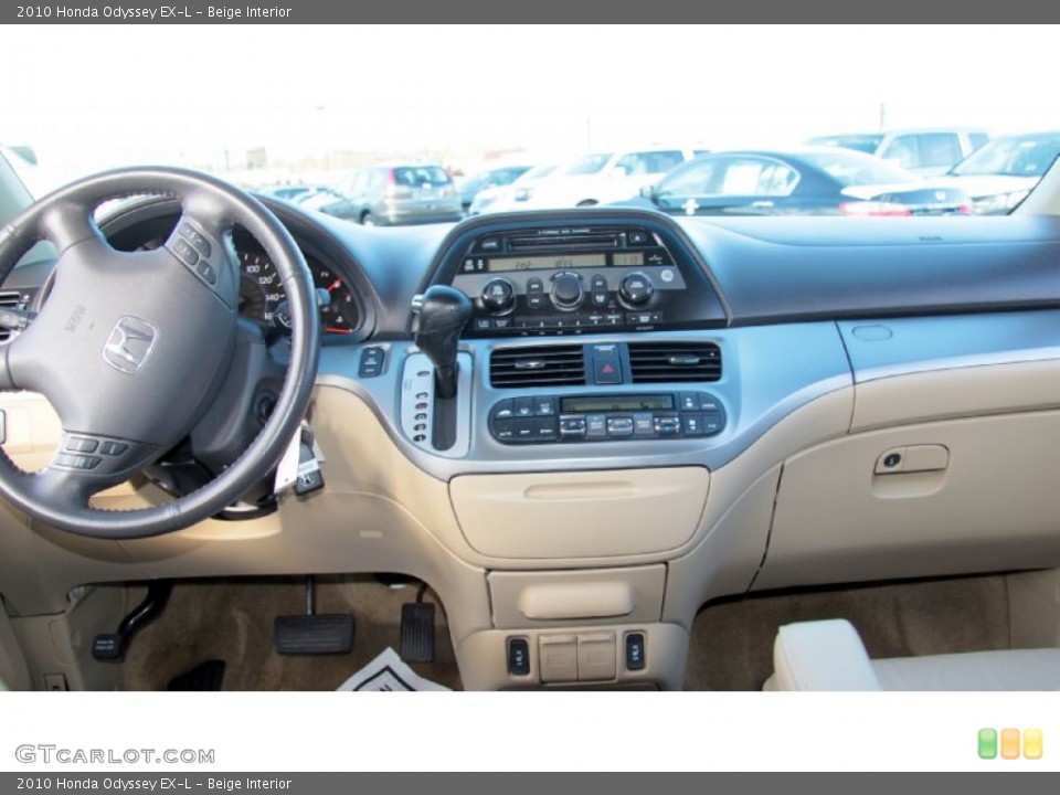 Beige Interior Dashboard for the 2010 Honda Odyssey EX-L #74811584