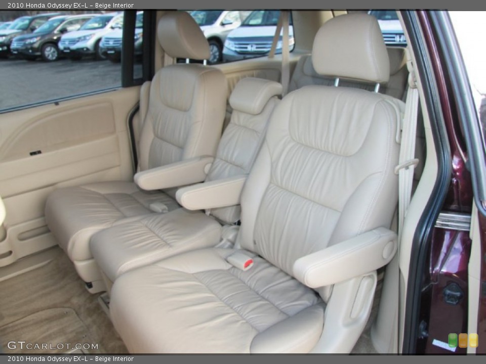 Beige Interior Rear Seat for the 2010 Honda Odyssey EX-L #74811677