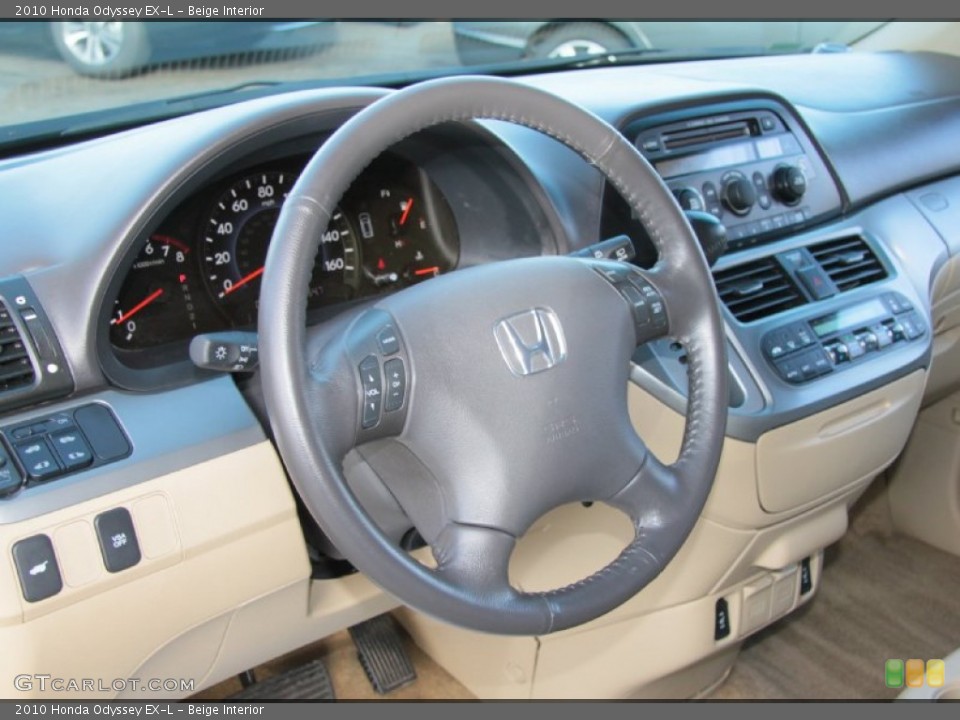 Beige Interior Steering Wheel for the 2010 Honda Odyssey EX-L #74811722