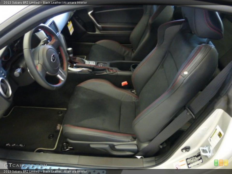 Black Leather/Alcantara Interior Front Seat for the 2013 Subaru BRZ Limited #74812669